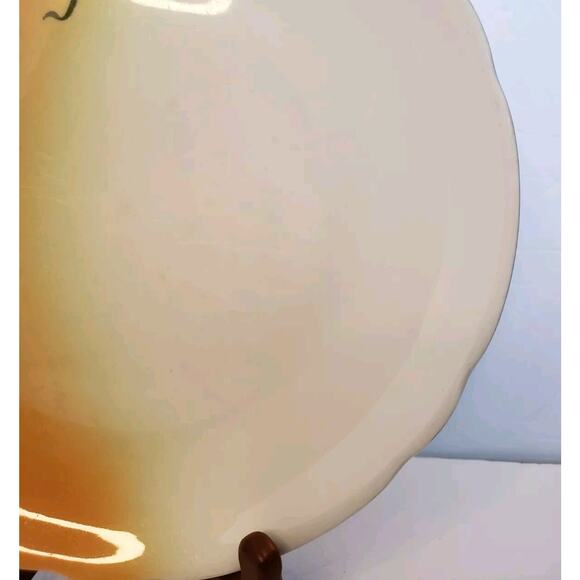 Jackson China Greentree Airbrushed Orange White Restaurant Ware Dinner Plate - Picture 3 of 9